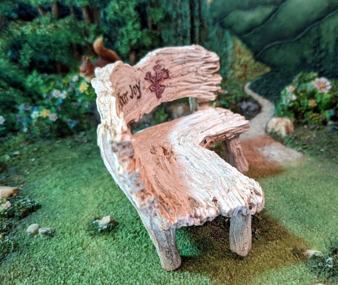 Find Your Joy Bench WS 2141 Miniature Fairy Garden gallery