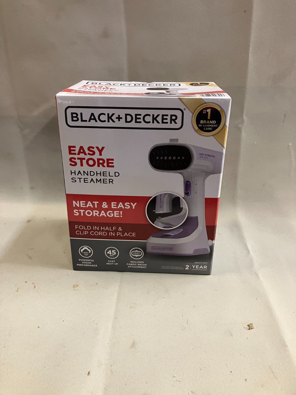 BLACK+DECKER Easy Store Pro Handheld Steamer 1200W Dual Modes Purple gallery