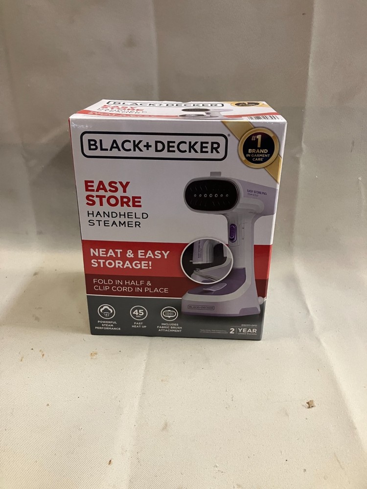 BLACK+DECKER Easy Store Pro Handheld Steamer 1200W Dual Modes Purple