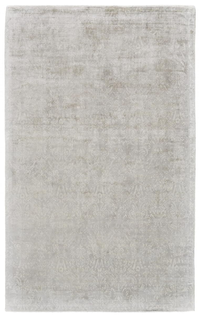 5' X 8' Ivory Gray And Tan Abstract Hand Woven Area Rug gallery