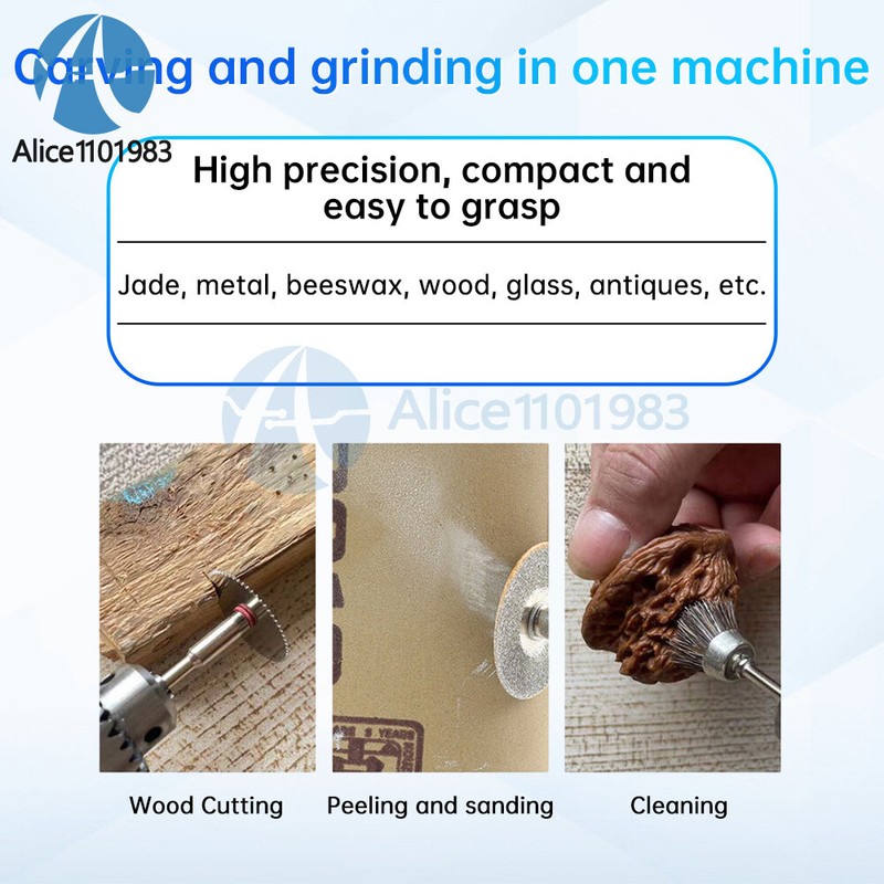 12000rpm Stepless Speed-adjustable Mini Electric Grinder Polishing Engraving Set gallery