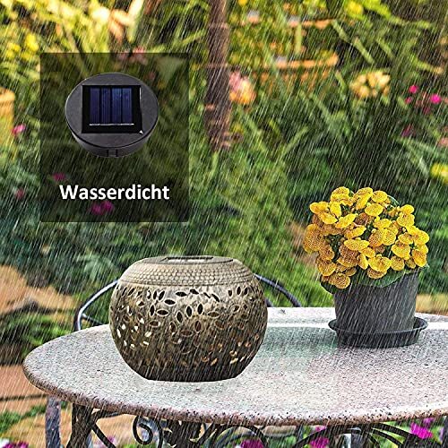 2 Pack Solar Lights Replacement Top for Lanterns Waterproof Round Solar Lantern gallery