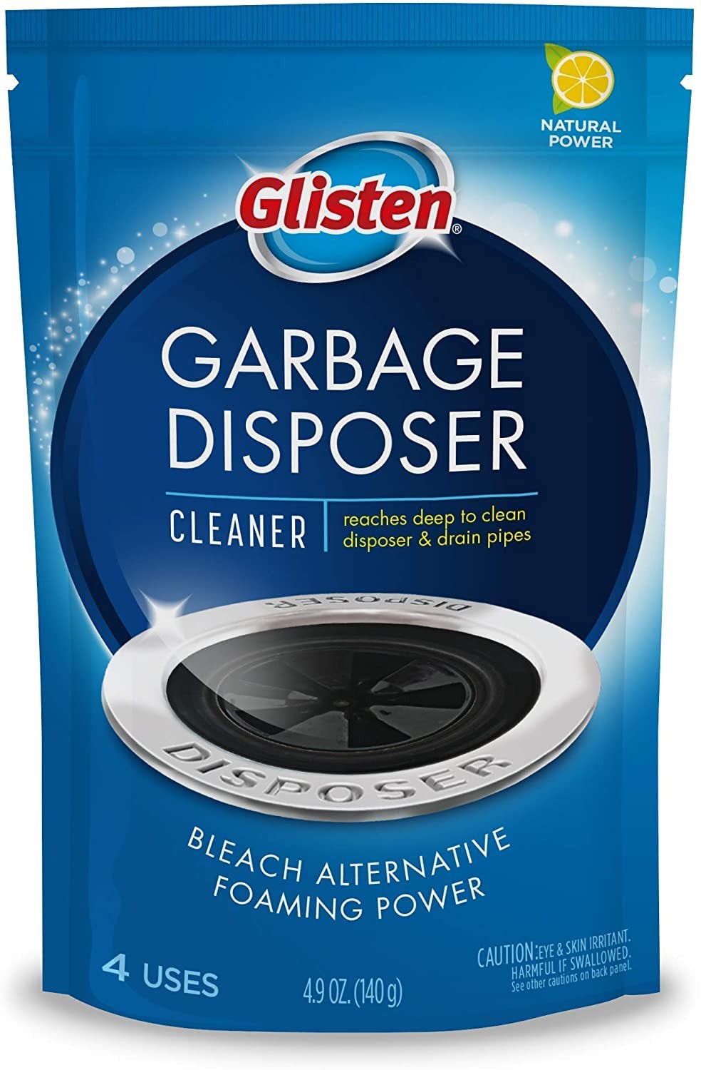 Glisten Garbage Disposer Cleaner Foaming Powder, 4 Uses gallery