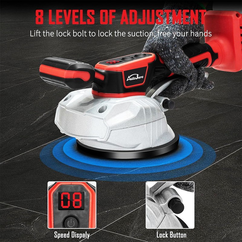 Tile Vibration Leveling Machine for Milwaukee 18V Battery , 5 Adjustable Speed gallery