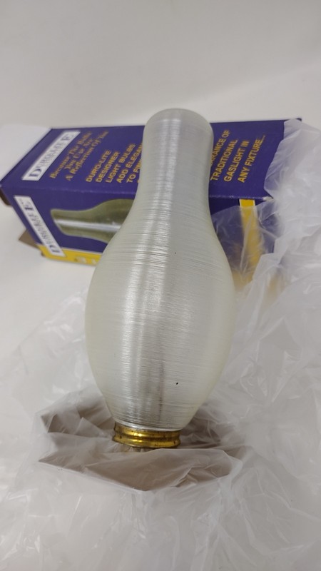 NOS Duro Lite Flamescent Chimney Lite Light Bulb 40 Watts Made In USA gallery
