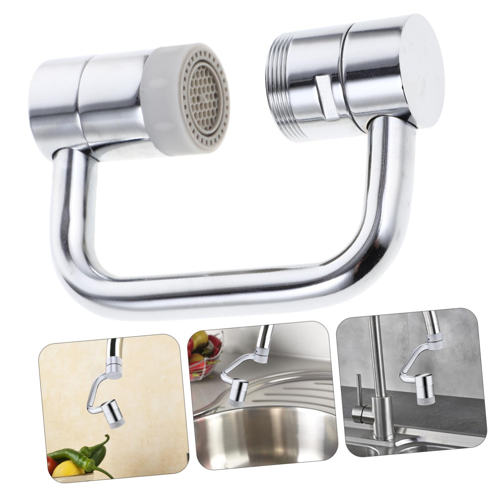 2-Mode Splash Faucet Extension – Rotatable Swivel Nozzle for Kitchen & Bathroom gallery