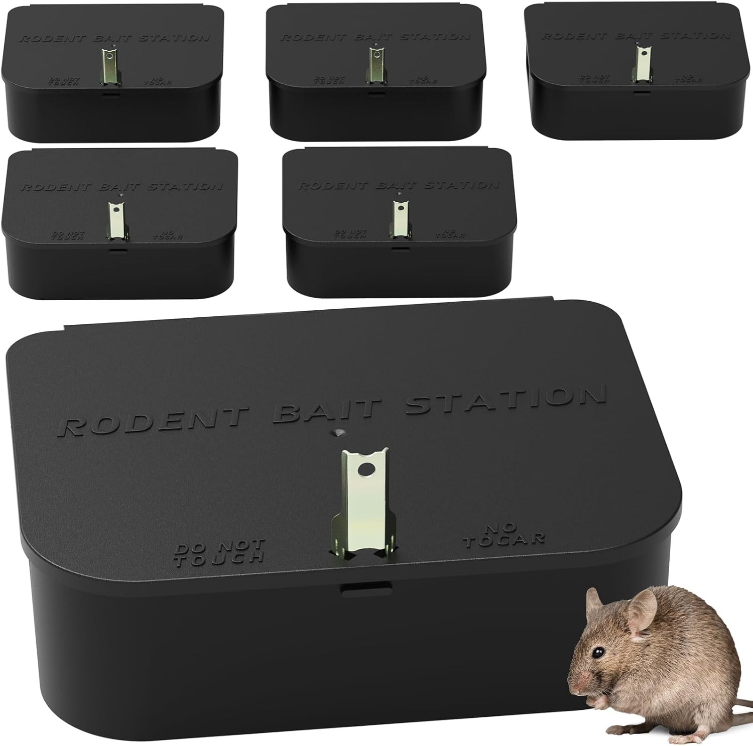 6 Pack Lockable Rat Bait Station Child Pet Safe gallery