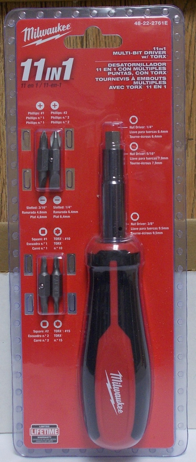 Milwaukee 48-22-2761E 11-in-1 Multi Bit Screwdriver With Torx gallery