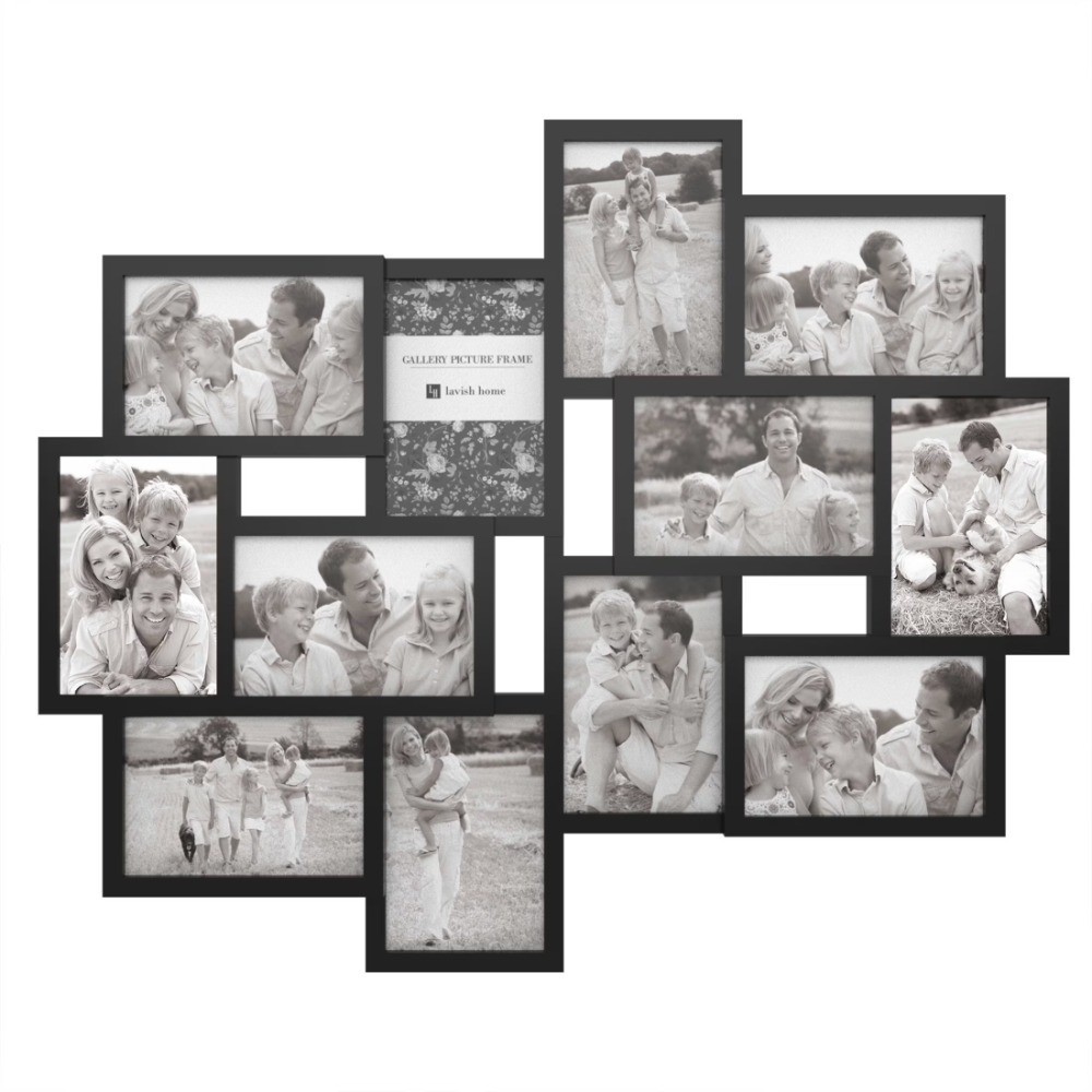 Photo Frame Collage for Twelve 4x6-Inch Pictures (Black) gallery