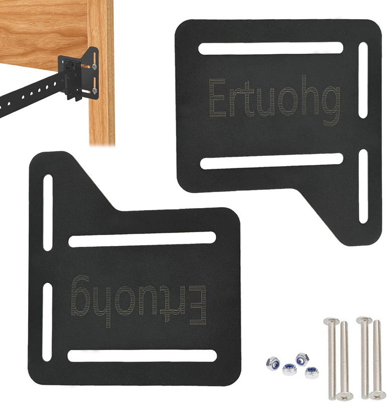 Adjustable Headboard Brackets Kit for Metal Bed Frame - 2 Pieces gallery