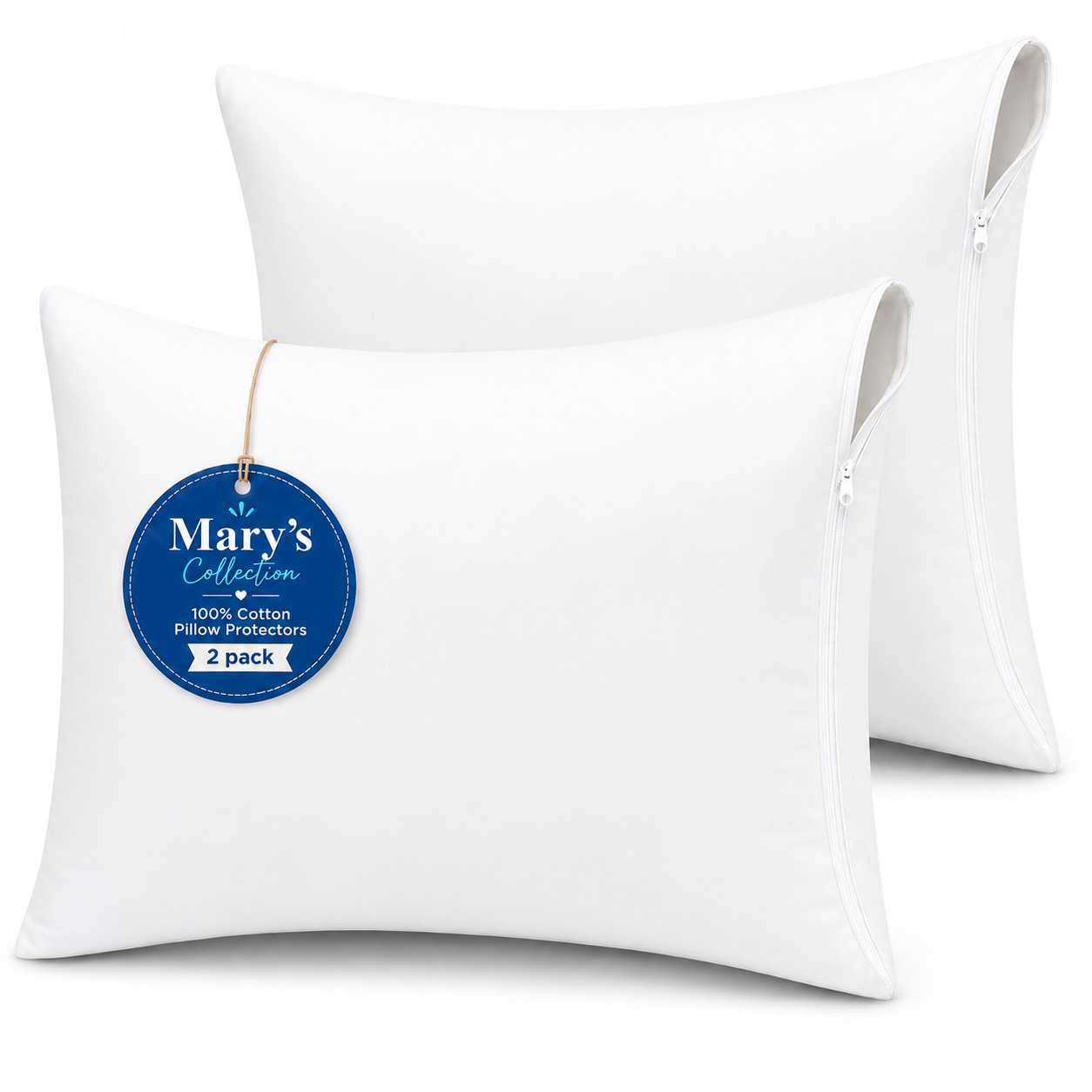 Toddler Pillow Protector 13x18 Waterproof With Zipper Hypoallerginic 2Pack gallery