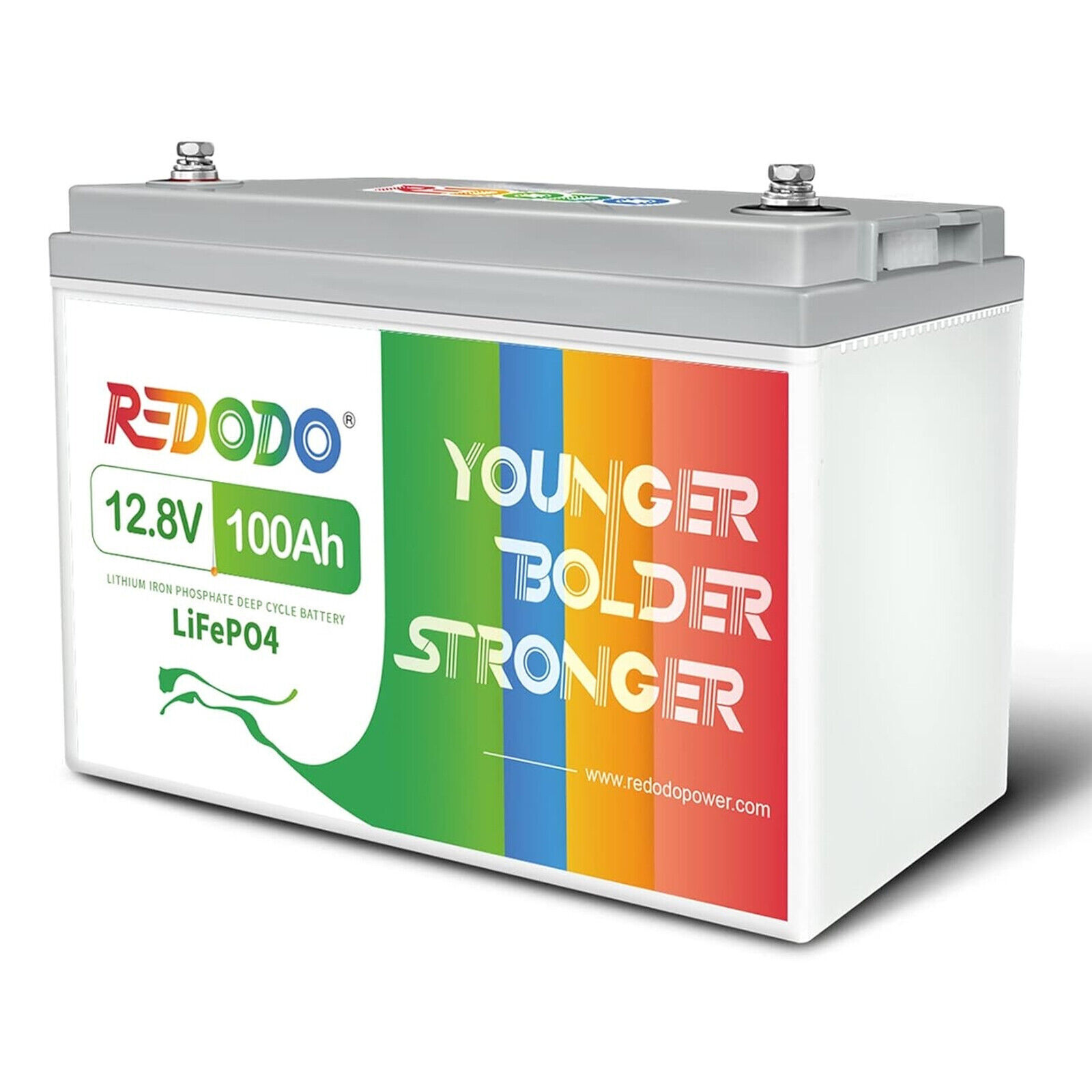 Redodo 12V 100Ah LiFePO4 Deep Cycle Lithium Battery for RV Solar System Marine gallery