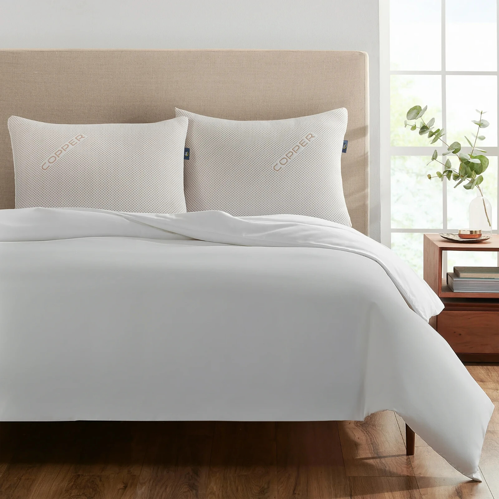 2-PACK Sertapedic Copperloft Bed Pillows, Firm Support , Standard/Queen gallery