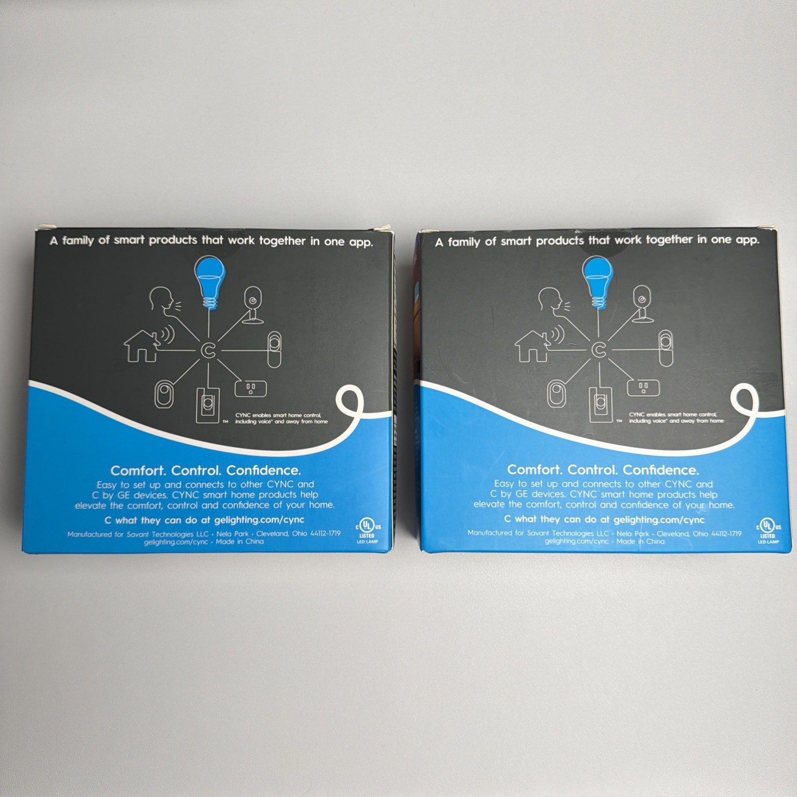 GE CYNC Full Color Smart 4 Bulbs, 2-Pack WiFi LED Light A19 No Hub Required gallery