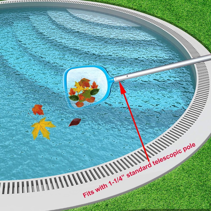 Pool Spa Leaf Skimmer Net with White Ultra Fine Mesh for Pool and Spa gallery