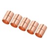5pcs Straight Copper Coupling Fittings 5/8 Inch ID Welding Joint for HVAC Air gallery