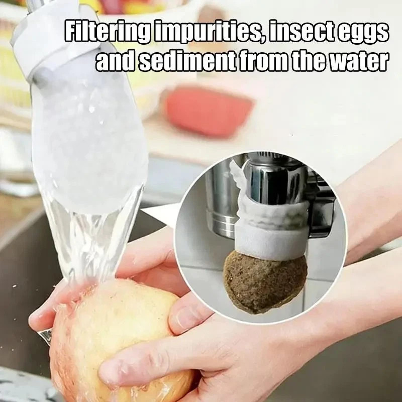 50PCS Cotton Filter Bag For Faucet, DIY Faucet Filter Cotton Bags Water Filters gallery