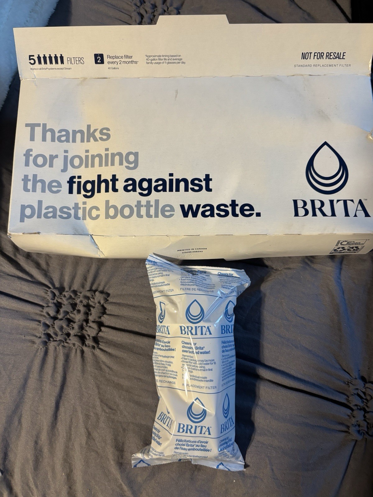 Lot Of 5 Brita Pitcher Filter Refillable Refill Packs BPA-Free Sealed gallery