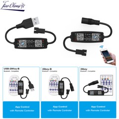 WS2812B LED Strip RF Bluetooth-compatible APP Music Controller 28key Remote