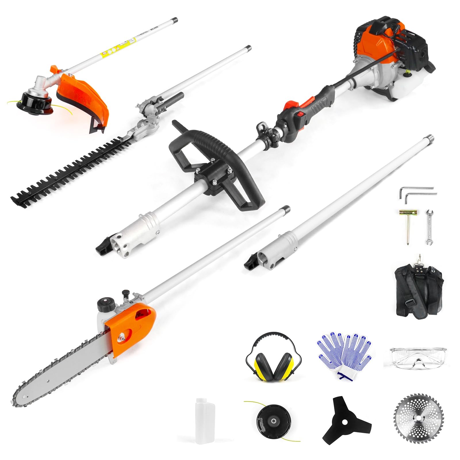 5-in-1 Multi-Functional Trimming Tools Gas Hedge Trimmer 52CC Weed Eater NEOTEC gallery