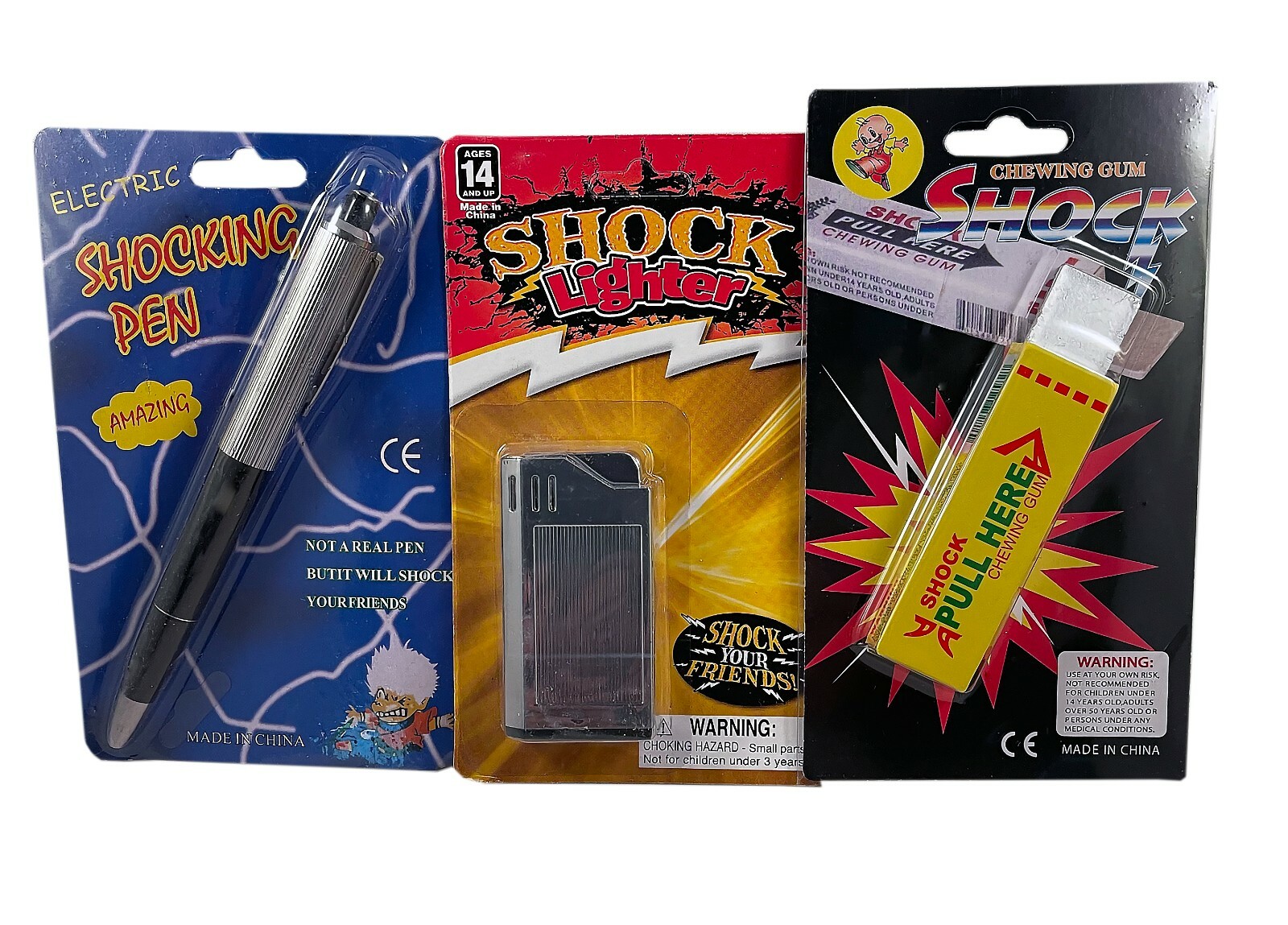 SHOCK PRANK SPECIAL - Electric Gum Lighter Pen Joke Trick Gag gallery