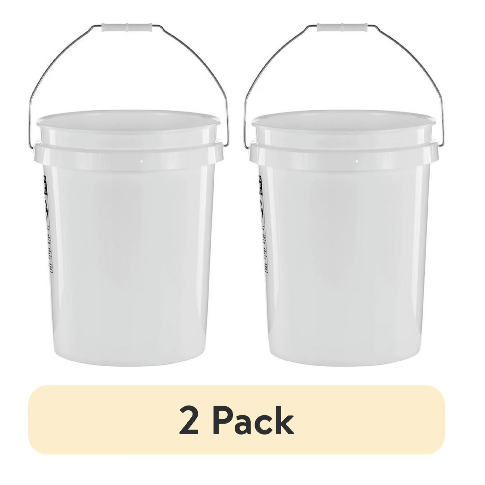 2 pack United Solutions 5 Gallon Round Utility Bucket, Comfort Handle, 1 Each gallery