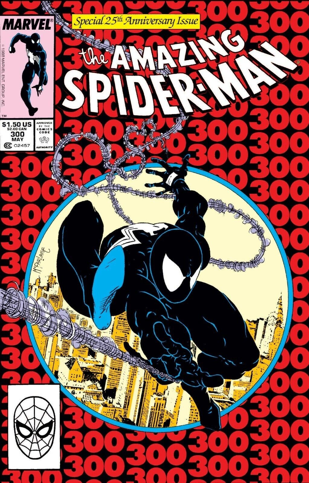 AMAZING SPIDER-MAN #300 COMIC BOOK COVER glossy Poster print 16"x24" home decor gallery