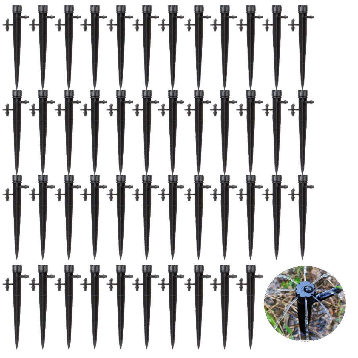 50 Pcs/set Irrigation Drippers Drip Emitters Micro Spray Adjustable Sprinkler gallery