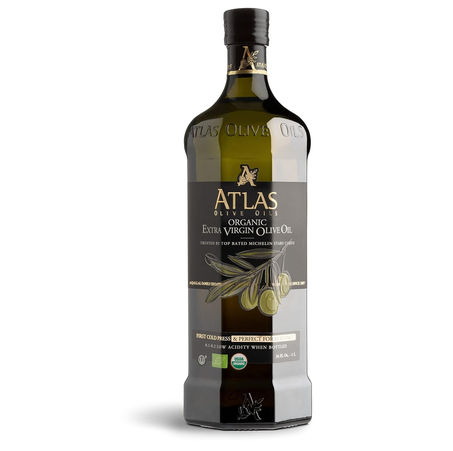 Atlas 1 LT Cold Press Extra Virgin Olive Oil with Polyphenol Rich from Morocco | gallery