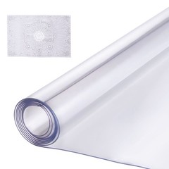 VEVOR PVC Table Protector 36×54 Inch Clear Plastic Desk Protector 1.5mm Thick