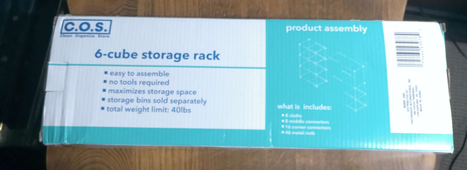 6- Cube Storage Rack NEW C.O.S. gallery