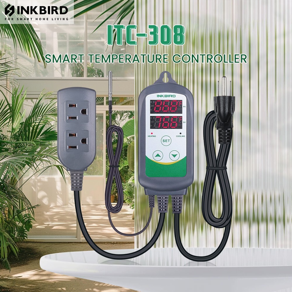 Inkbird Heating Cooling Temperature Controller Pre-wired Thermostat -58~248 °F gallery