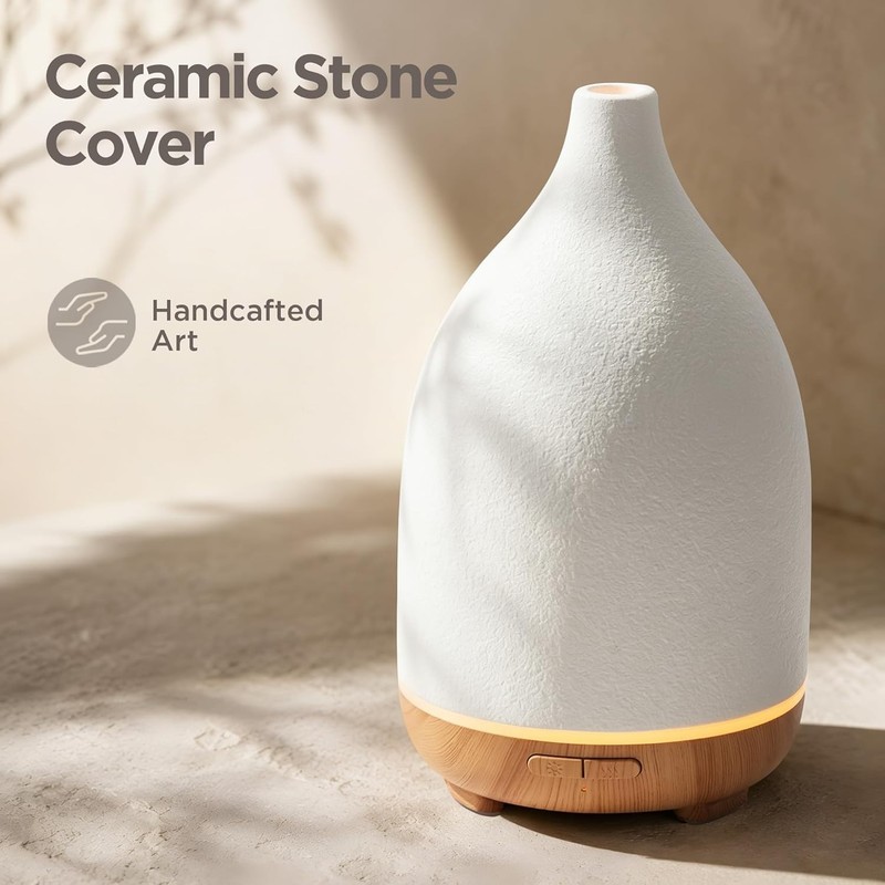 Luxury 150ML Aromatherapy Diffuser - Safe, Silent & Gift-Ready Design in White gallery