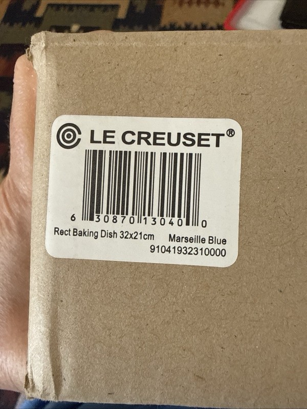 Le Creuset Heritage Rectangular Baking Dish 3.15 Qt Marseille Blue NEW NIB gallery