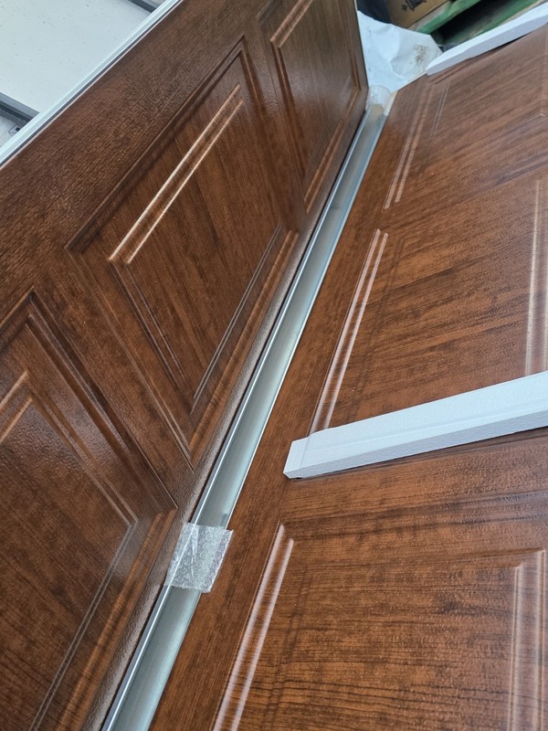 ✨️ Clopay Classic Steel Short Panel 16 ft. x 7 ft. Insulated 12.9 R-Value Wood gallery