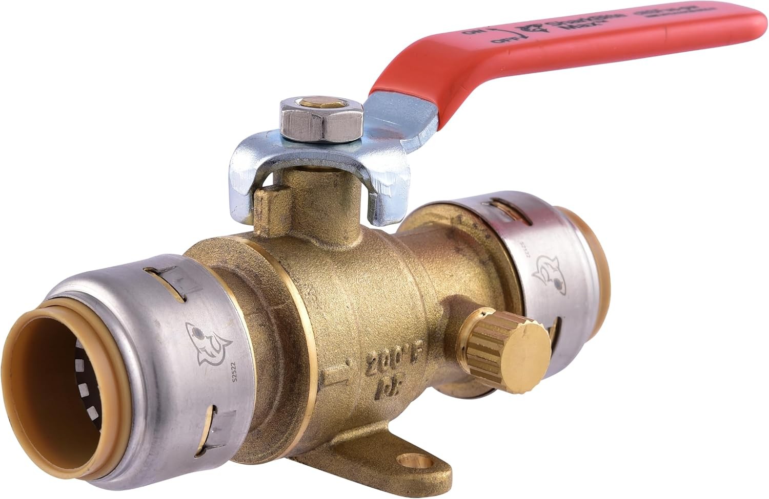 3/4" Push-to-Connect Brass Ball Valve w/ Drain Vent UR24616A gallery