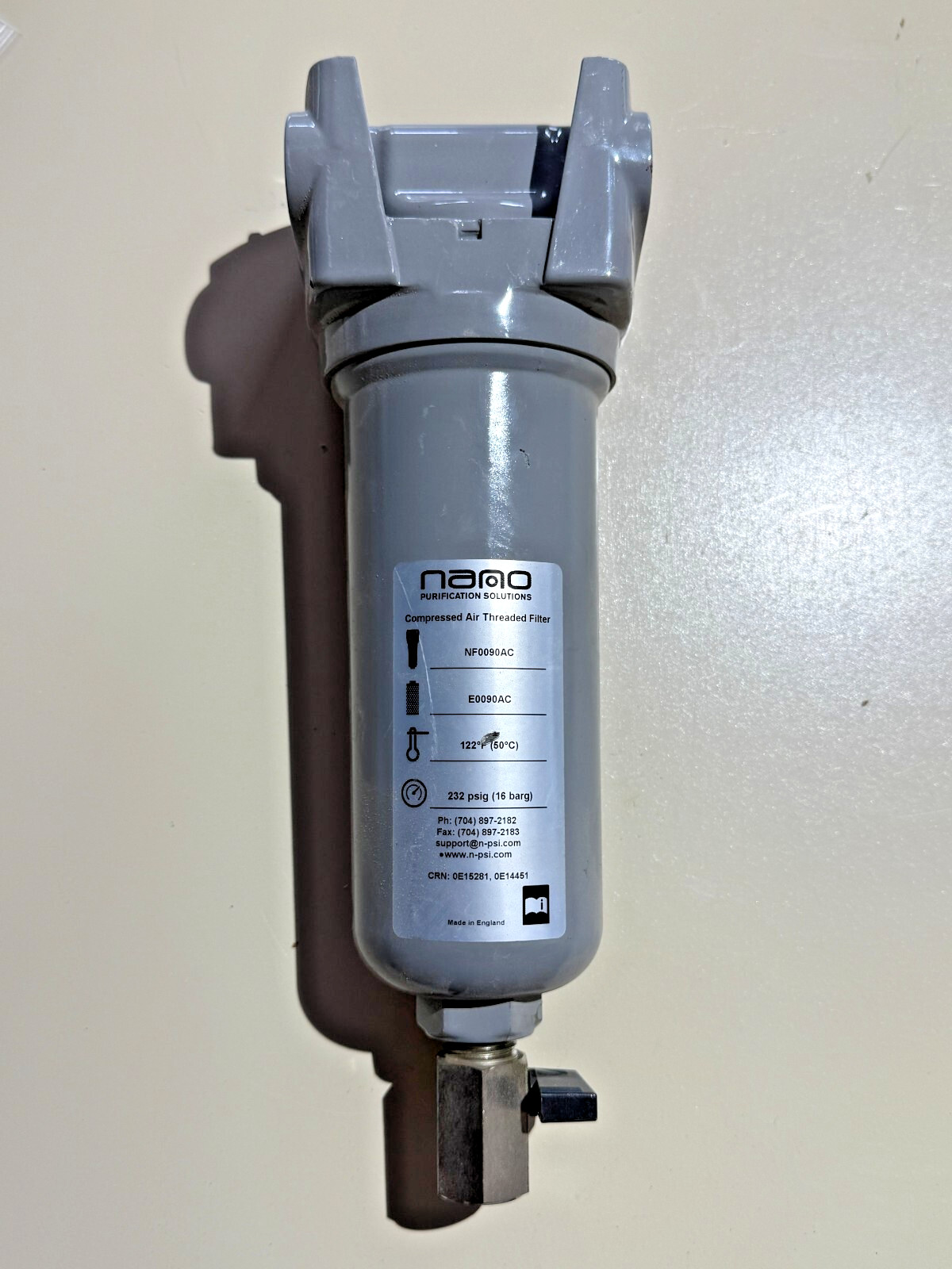 Nano Purification Solutions Compressed Air Threaded Filter NF009AC E0090AC 232 gallery