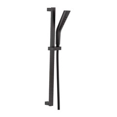 Delta 3-Spray Patterns Wall Mount Handheld Shower Head 1.75 GPM in Matte Black