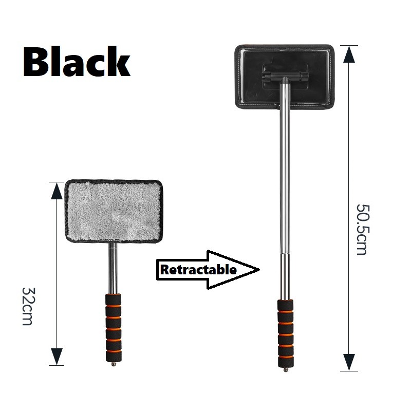Car Extendable Handle Windshield Cleaner Telescopic Glass Wiper Cleaning Tool US gallery
