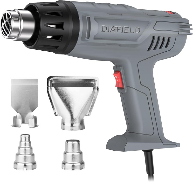 1850W Heat Gun 10 Variable Temperature Settings 112℉~1202℉（44℃- 650℃), Fast H... gallery