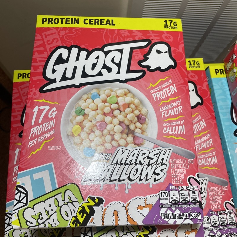 14 BOXES Ghost Protein Cereal Marshmallows PB Peanut Butter Lot BB 03/26-06/25 gallery