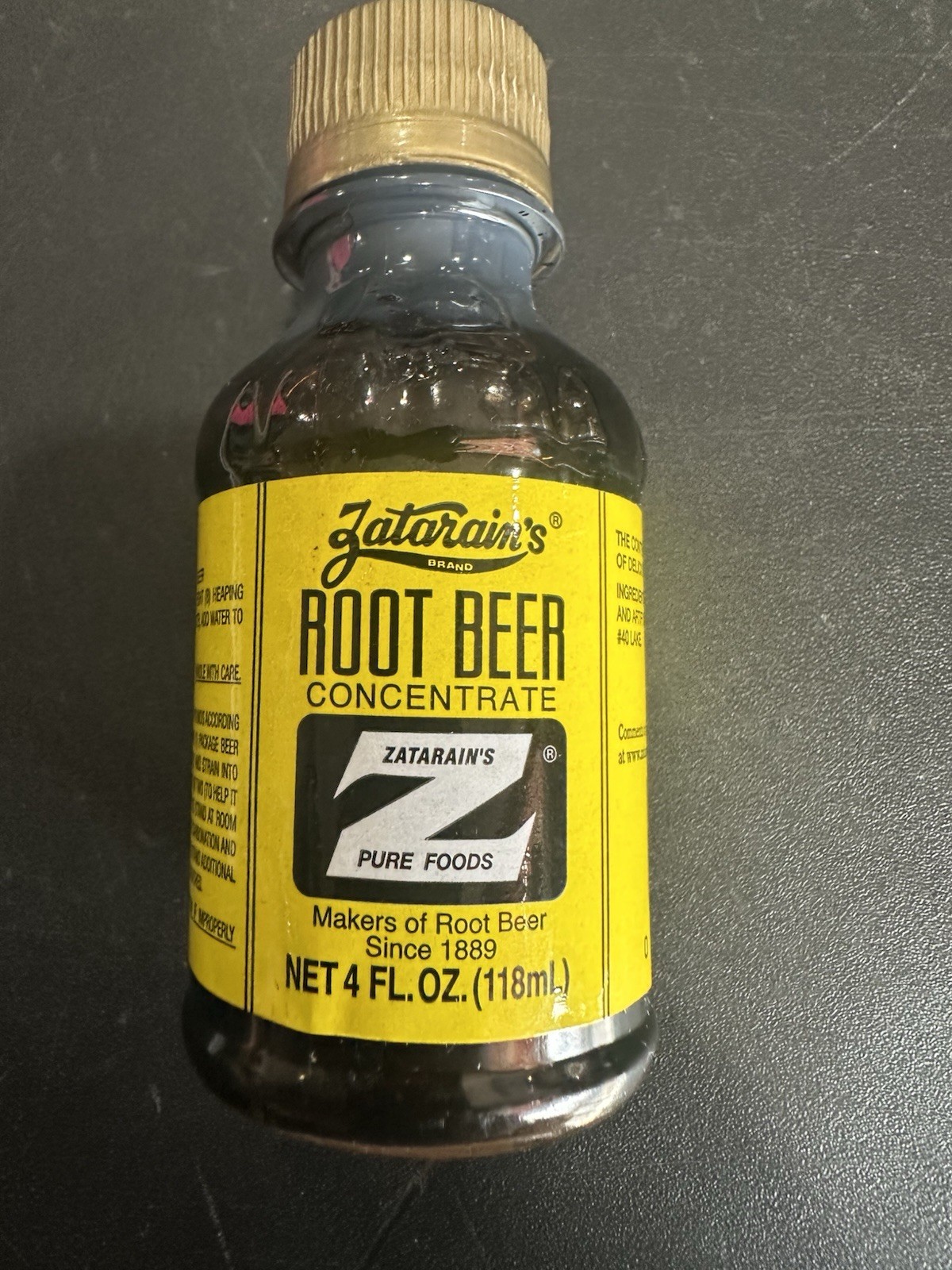 Zatarains 4 oz Root Beer Concentrate Makes 5 Gallons Expires Sept 2026 NEW gallery