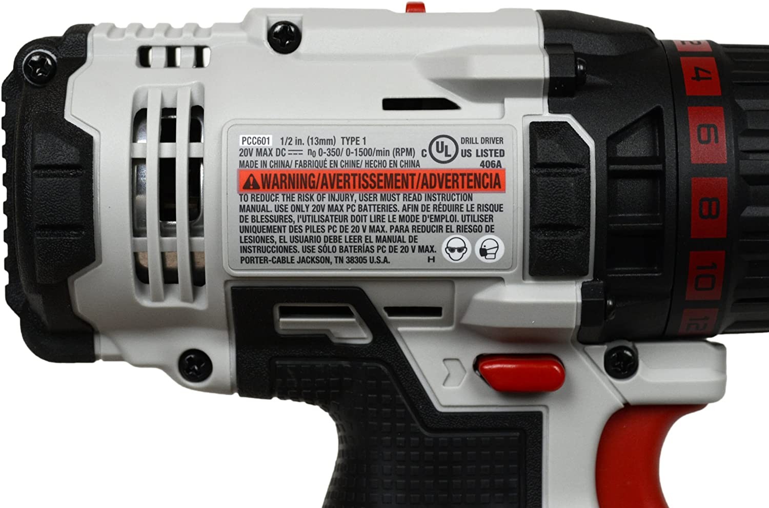 PORTER CABLE PCC601 Max 20 Volt Lithium Ion Cordless 1/2" Drill Driver TOOL ONLY gallery