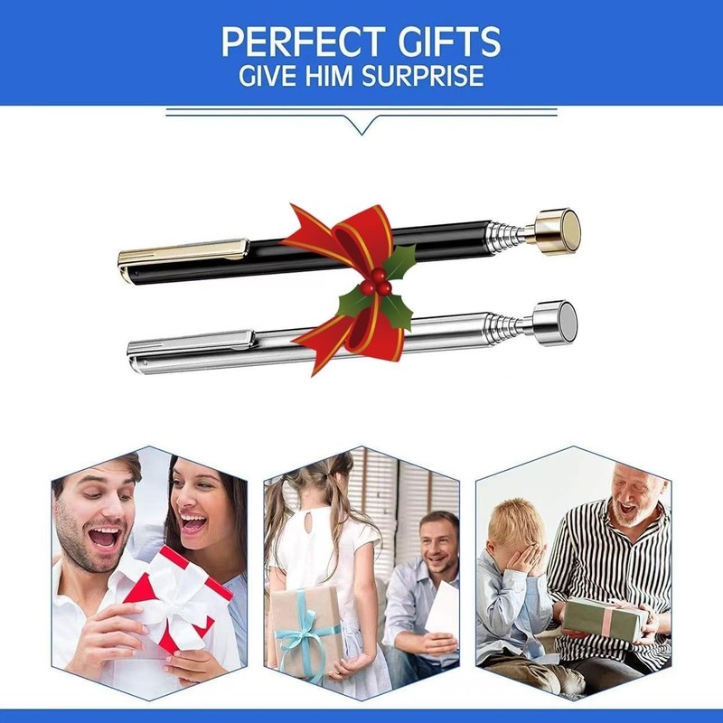 2Pcs Magnetic Telescoping Pick up Tool for Small Metal Tools with Pocket Clip 3 gallery