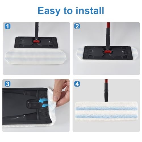 Mop Pads Replacements Compatible with O Cedar H2prO Flat Mop System 4 gallery