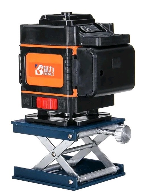12 Line 3D Green Laser Level With Remote Control, Digital Display. gallery