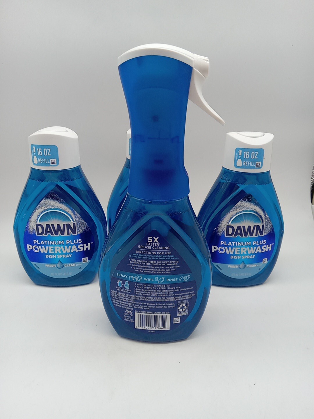 DWAN Ultra PLATINUM POWERWASH Dish Spray 16 OZ Starter Kit+ 3 Refills. 160 gallery