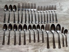 30 Pieces Gorham Stainless Flatware & Serving Utensils