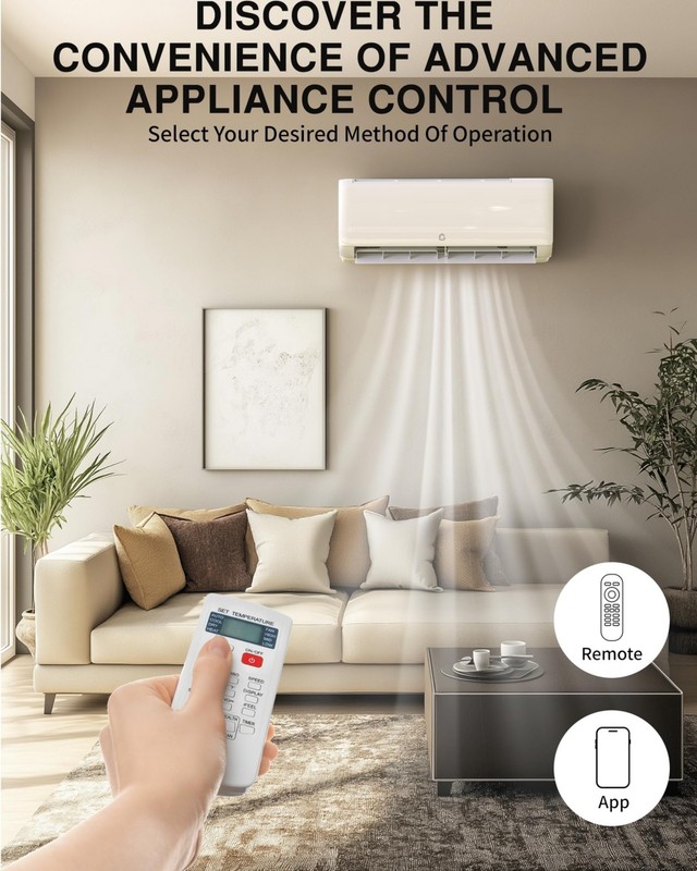 24000BTU Mini Split Air Conditioner with Heat Pump 21 SEER Up to 1500 Sq.Ft 230V gallery