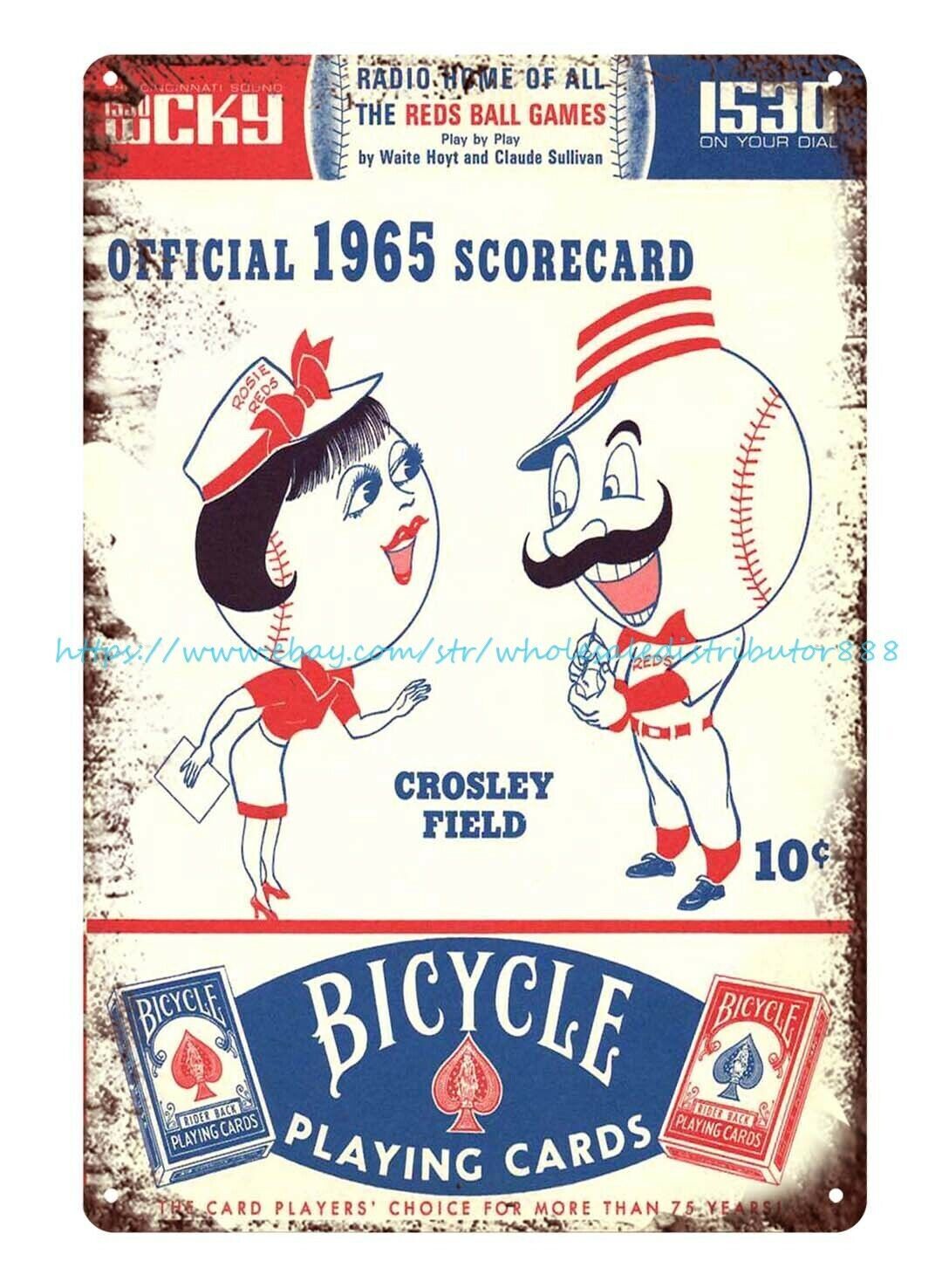 contemporary home decor 1965 Scorecard Scorebook tin sign gallery